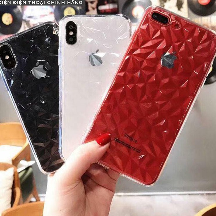 Ốp 3D Kim Cương Dẻo trong suốt cho iphone 5g / 6 / 6s / 7 / 8 / se / plus / x / xs / xsmax, samsung j4 / j6 plus