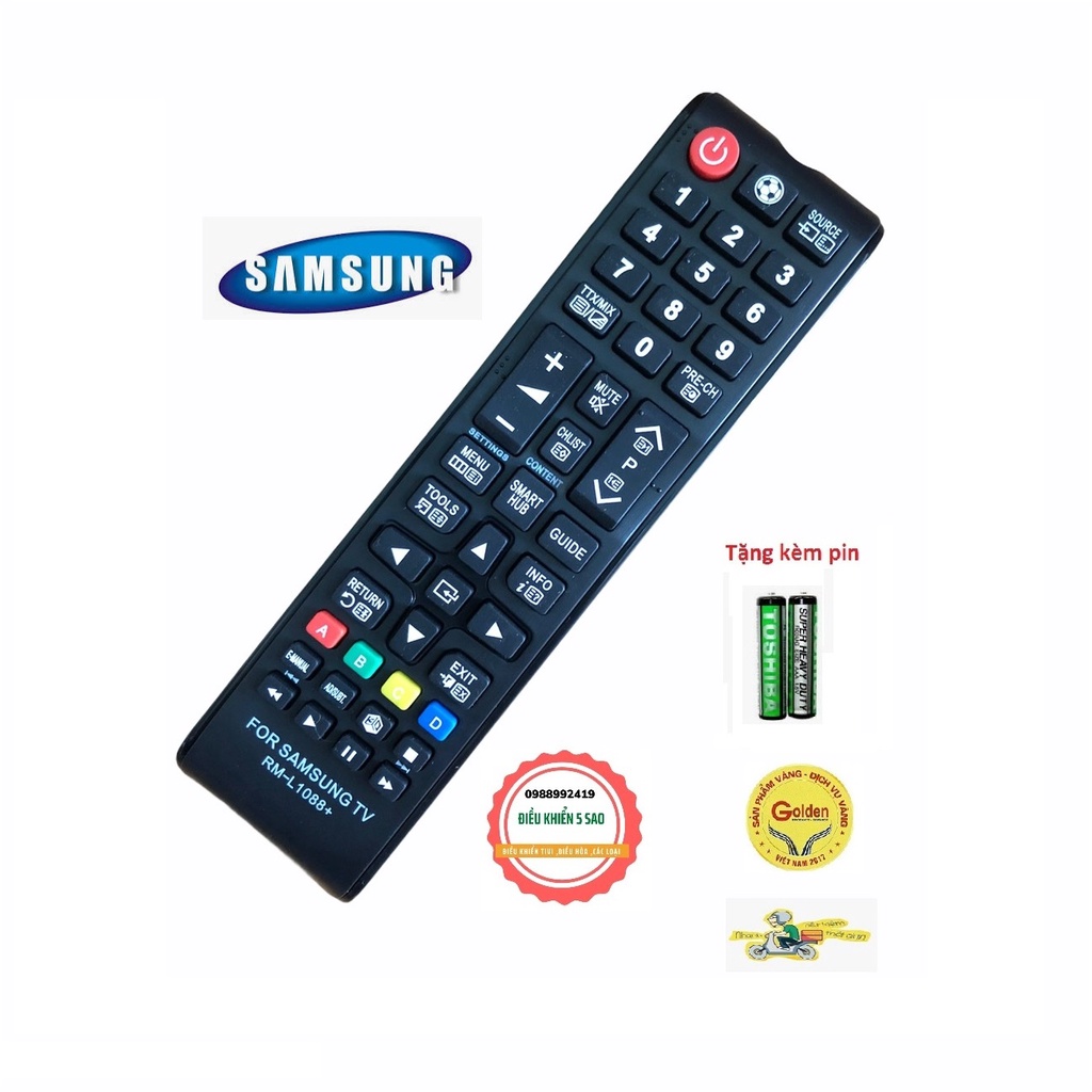 Điều khiển tivi Samsung L1088 - Tặng kèm pin - Remote samsung L1088 smart internet