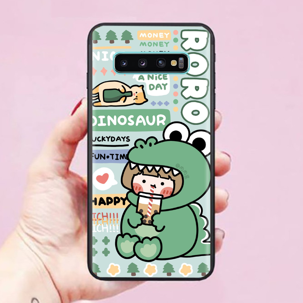 Ốp lưng Samsung Galaxy S10 Plus / S10 / S9 Plus / S9 / S8 Plus / S8 / S7 Edge Hình Khủng Long Lai Rồng 01