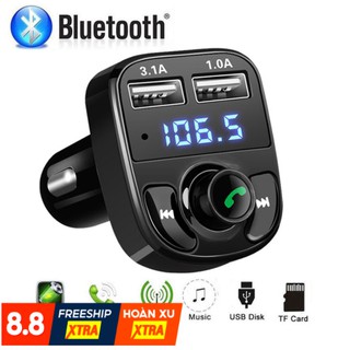 Dock Tẩu Cốc MP3 Cho Xe Hơi Ôtô Kết Nối Bluetooth Nghe Nhạc Sạc Pin Điện Thoại Rãnh Tay MP3 radio FM iphone ipad android