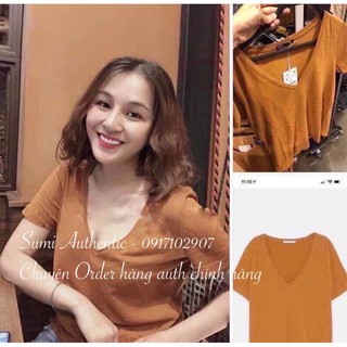 Áo thun cổ tim Zara