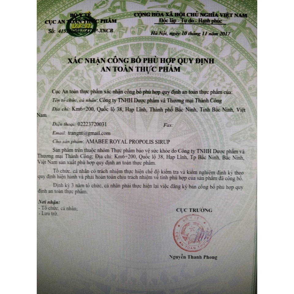Siro Ho Keo ong  Amabee Royal Propolis - Giúp Giảm Ho, Long Đờm , giảm đau rát họng  ho giai dẳng lâu ngày ,khàn tiếng.