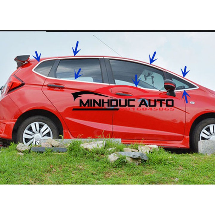 Nẹp viền cong kính và chân kính Honda Jazz { HÀNG ĐẸP }