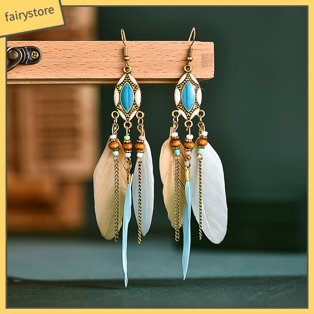 Khuyên tai dáng dài tạo hình độc đáo cho nữ