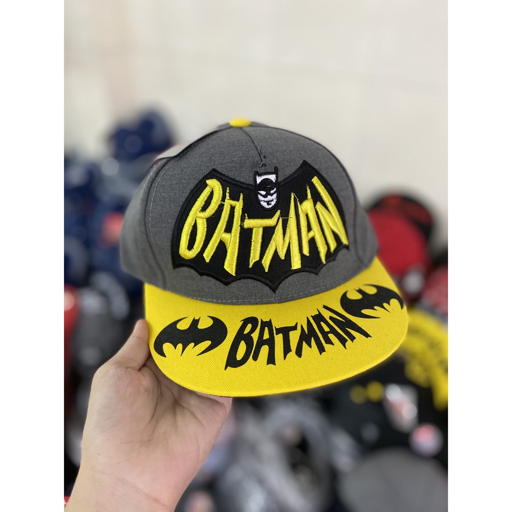 NÓN SNAPBACK HIPHOP SIÊU NHÂN BATMAN CHO BÉ TRAI 2-5 TUỔI