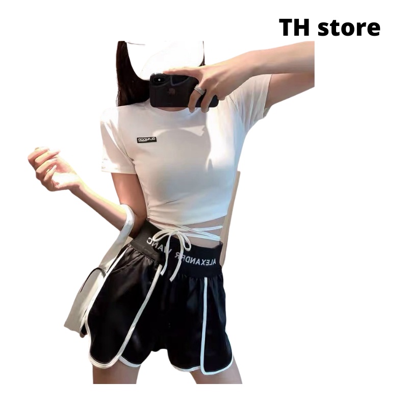 Áo croptop nữ ôm eo dây dưới. áo crt ôm eo body mới