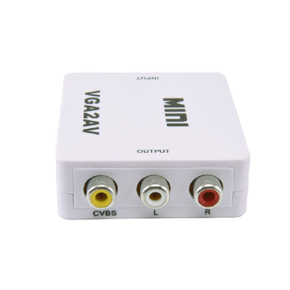 Đầu Chuyển Đổi Âm Thanh Hel + 1080p Vga Sang Rca / Av / Cvsb + Cho Hdtv / Pc