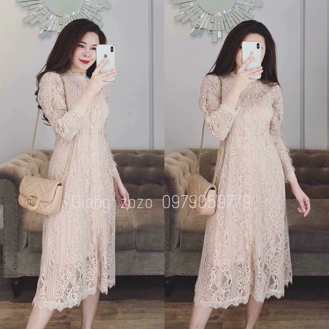 Set váy ren kèm váy 2 dây bên trong xinh dã man