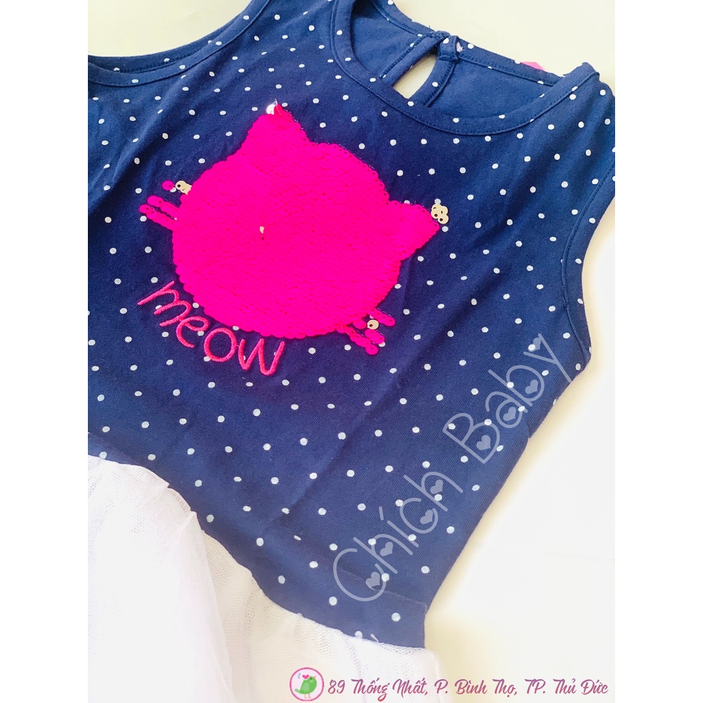 👗 😻 Đầm thun chân voan mèo kim sa lật