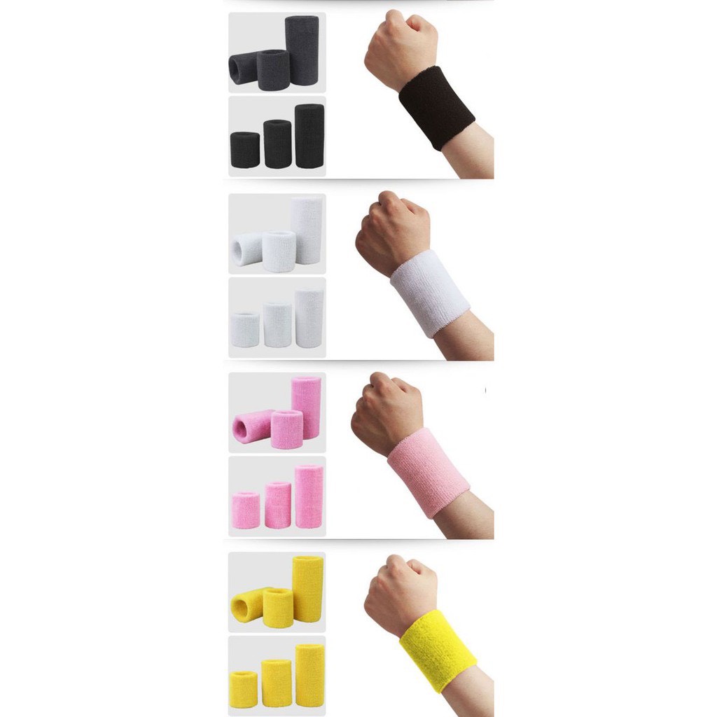Băng Đeo Cổ Tay Cotton Thể Thao Thấm Mồ Hôi Tập Gym, Tennis AOLIESK A-0230
