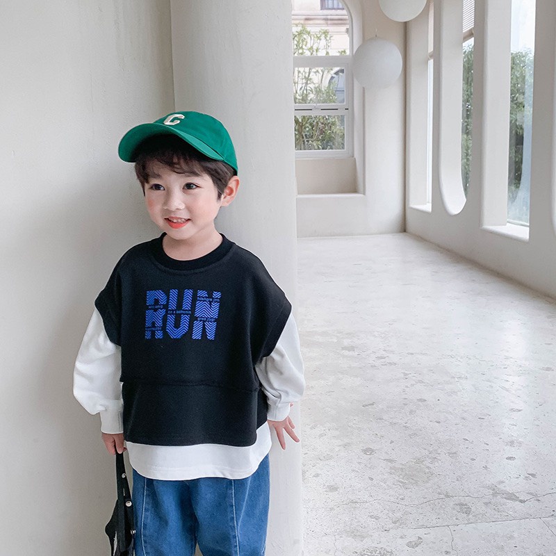 Áo sweater mix màu lạ mắt cho bé A828