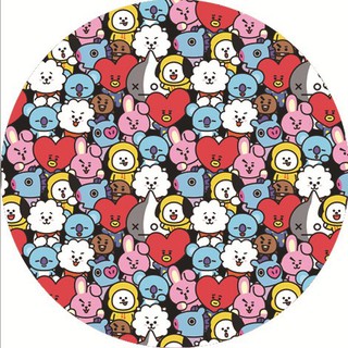 Cute phone button with BT21 printed image