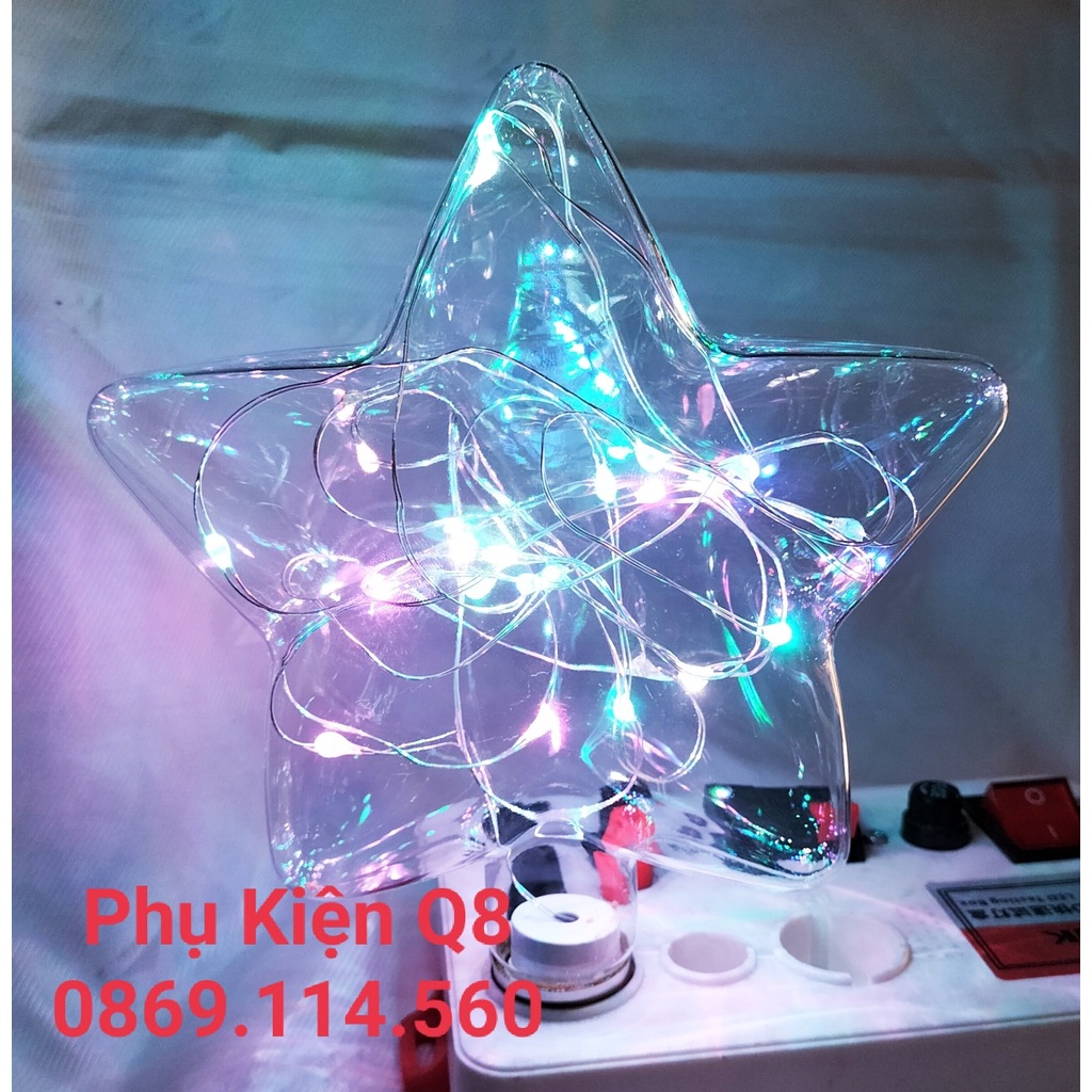 Bóng Đèn Led trang trí hình ngôi sao ( thủy tinh chớp 7 màu