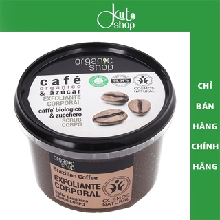 Tẩy da chết toàn thân Organic Shop Organic Coffee Sugar & Salt Body Scrub 250ml