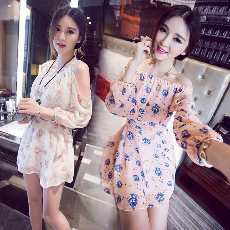 Đầm Nữ Trễ Vai Kiểu Dáng Quyến Rũ Thời Trang