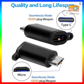 [SE] Aluminum USB-C to Micro USB Adapter with Keychain Type-C Micro USB Converter