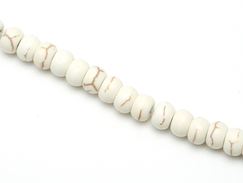 Chuỗi hạt đá tự nhiên kích thước 6x4mm dùng làm trang sức thủ công tiện lợi