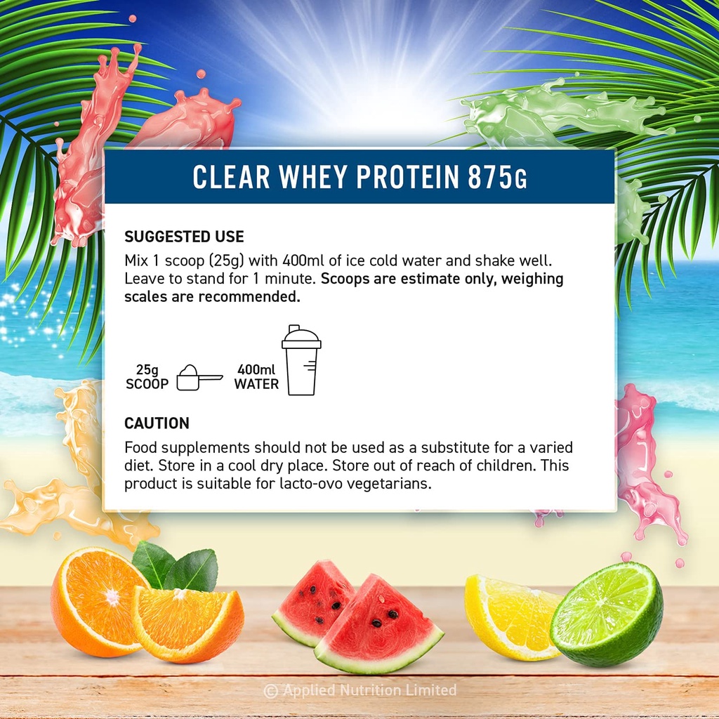 Gói thử sample 25gr Clear Whey Protein Hyrolyzed Whey Applied Nutrition Tăng Cơ Nhanh Clear Whey Protein