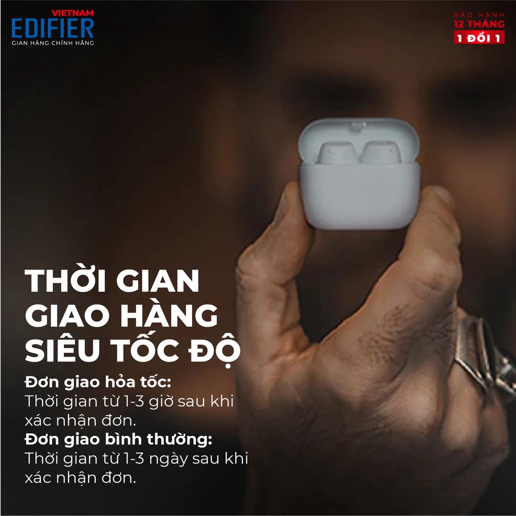 Tai nghe Bluetooth 5.0 EDIFIER X3 Âm thanh Stereo - Chống nước IP55 - Thích hợp học tập và làm việc trực tuyến (online)