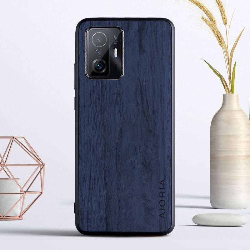 Ốp Điện Thoại tpu + pc 3 Trong 1 Họa Tiết Vân Gỗ Sang Trọng Cho xiaomi 11t pro xiaomi 11t pro