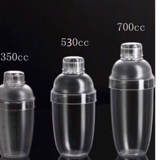 Bình lắc pha chế shaker trà sữa - cocktail nhựa mờ cao cấp