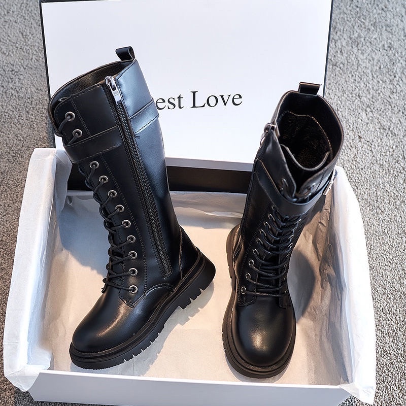 Giày boot cao cổ, giày ủng bốt có khoá cho bé  sz 27-37 | BigBuy360 - bigbuy360.vn