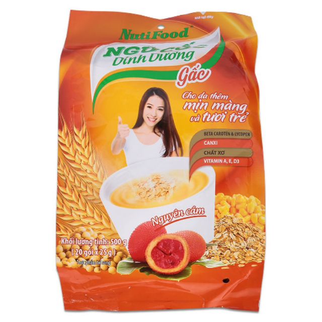 Ngũ cốc dinh dưỡng vị gấc 500g