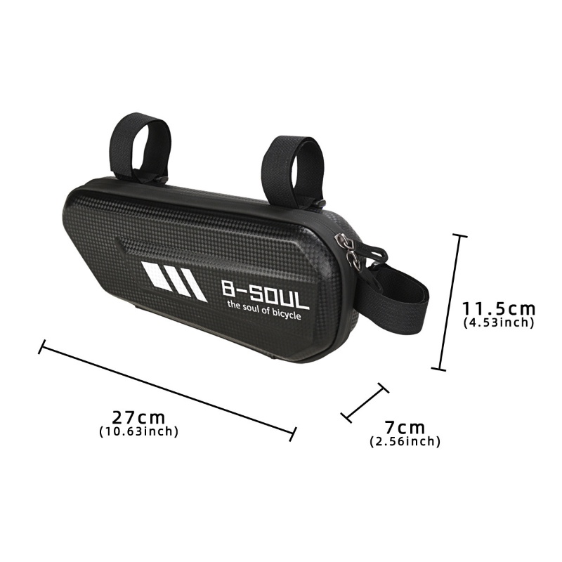 Túi treo sườn xe đạp MOSOWORLD B-SOUL 1.5L bằng da PU