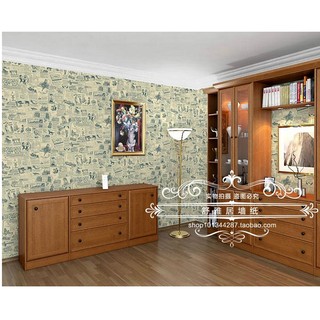 Decal giấy dán tường báo chữ (khổ rộng 0.45m)