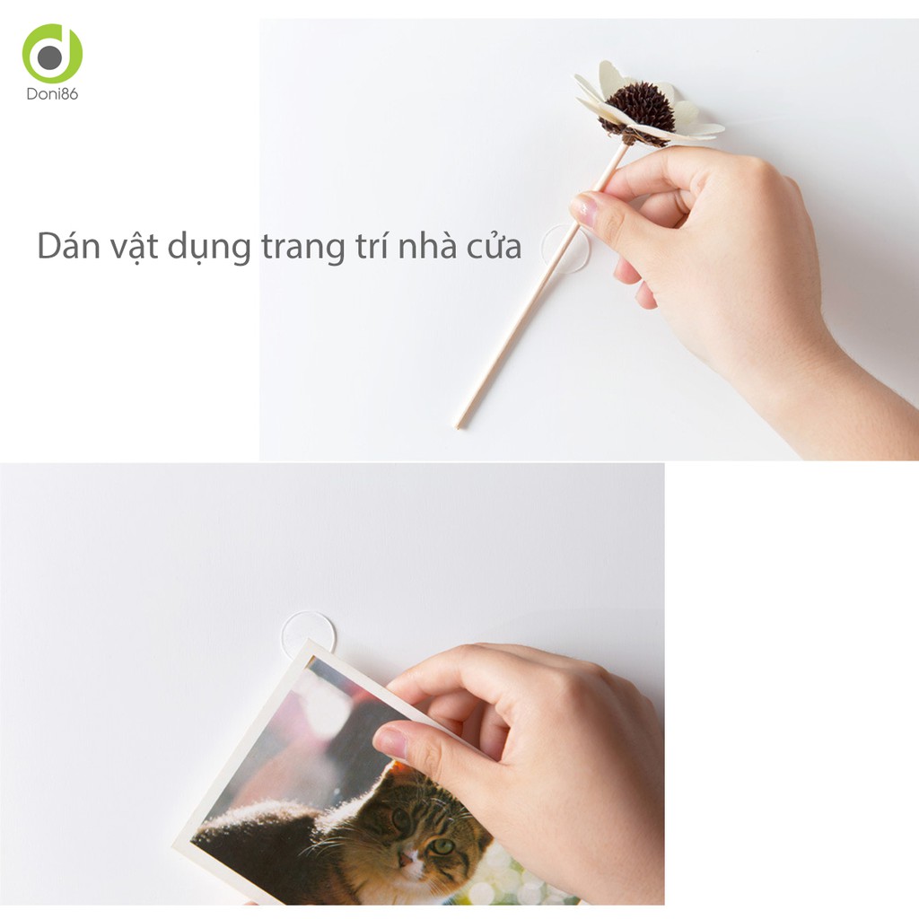 1 tờ 30 miếng dán acrylic siêu dính 2 mặt trong suốt - Doni86 - PK138