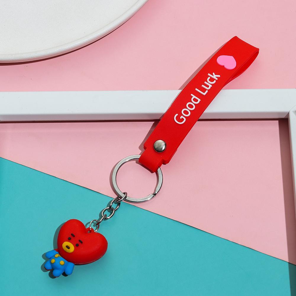 Móc Khóa Silicon Hình BT21 3D Dễ Thương