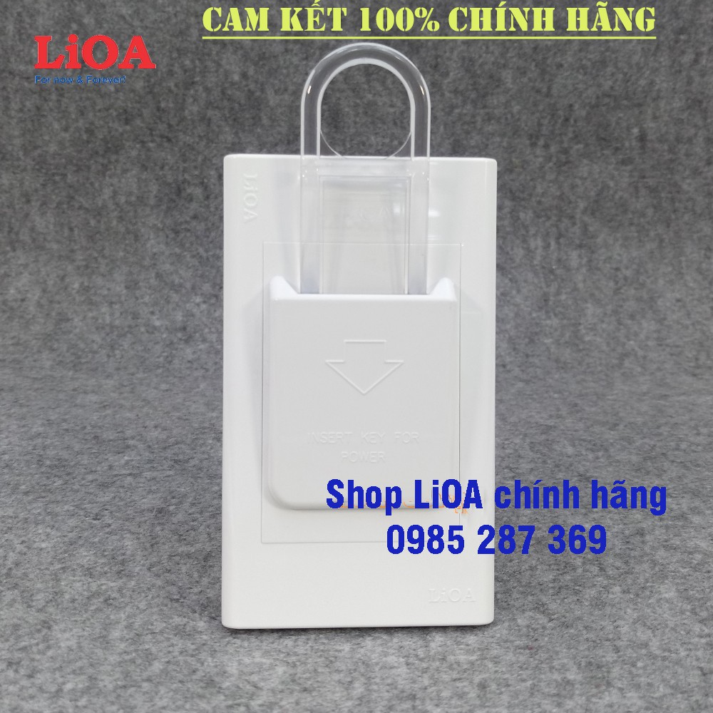 Bộ công tắc ngắt điện chìa khóa kiểu B LiOA 20A - Dùng cho nhà nghỉ, khách sạn