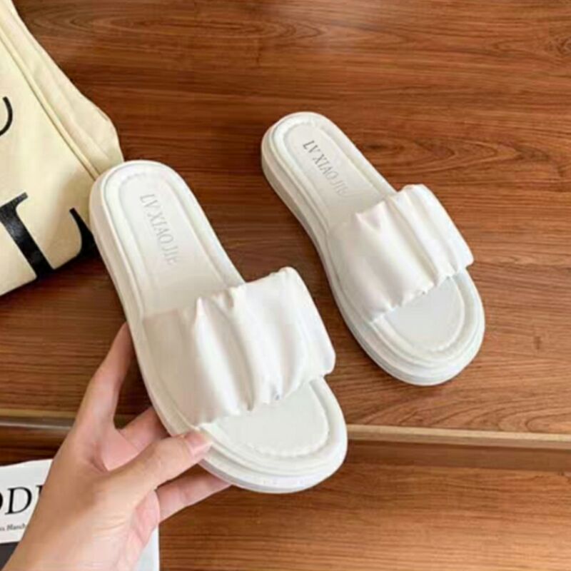 Dép Nữ Quai Ngang Dép Bánh Mì Siêu Hót Xinh Xắn Đế PU 3P Xịn Cực Nhẹ Êm Chân Da Mềm