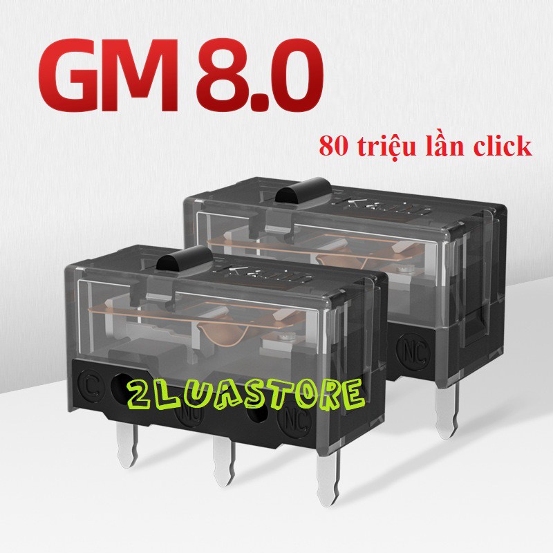 Nút click chuột 80 triệu lượt bấm Kailh GM 8.0 Black Mamba cao cấp