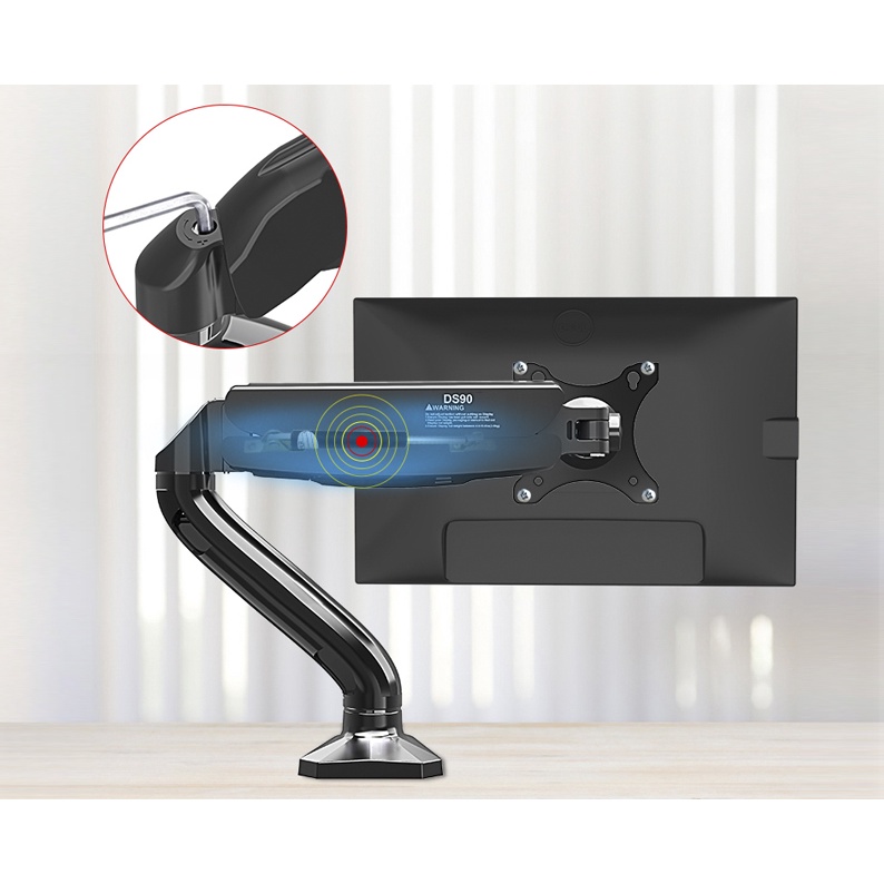 GIÁ TREO MÀN HÌNH MÁY TÍNH KALOC DS90 ARM MONITOR tay dài hơn NB F80