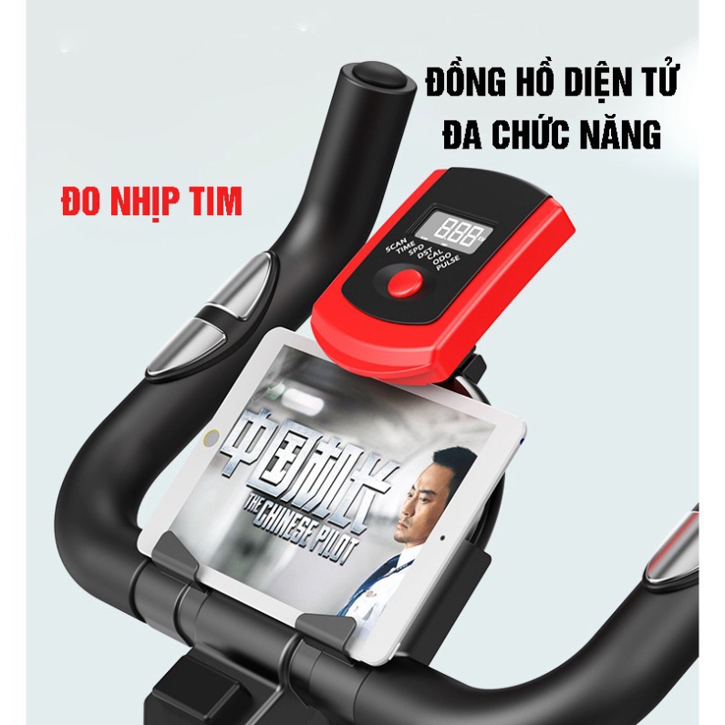 Xe đạp thể dục tại nhà JOBUR SPINBIKE GH - 600, hoạt động êm ái, hệ thống giảm sóc vượt trội, trọng tải hơn 100kg