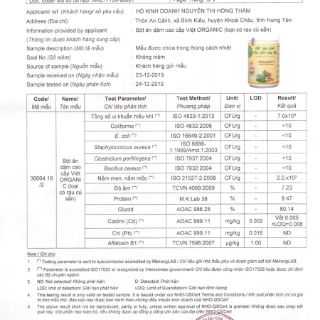 Bột ăn dặm cao cấp Việt Organic