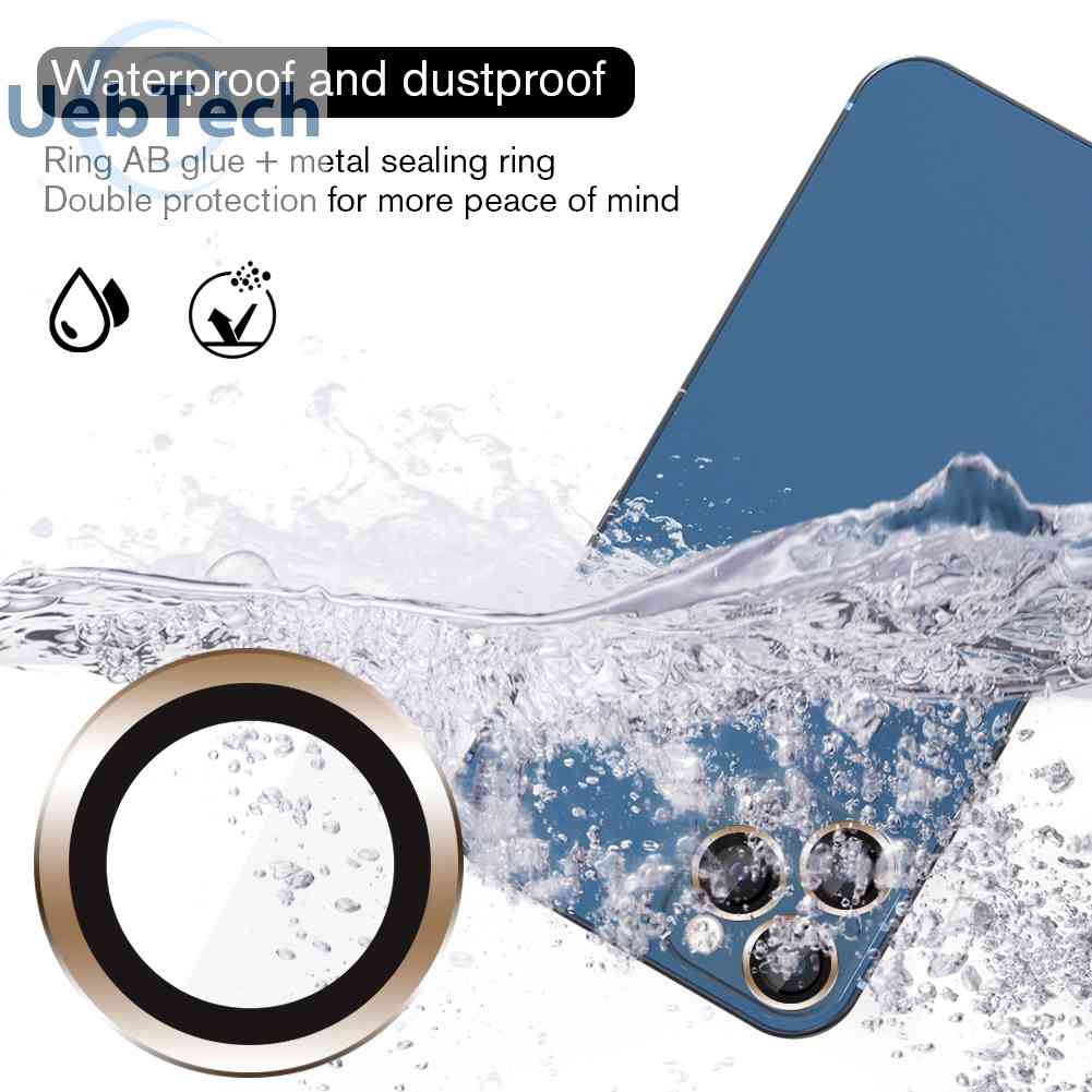 Set 3 Miếng Dán Bảo Vệ Ống Kính Máy Ảnh Cho iPhone 13 Pro / Max