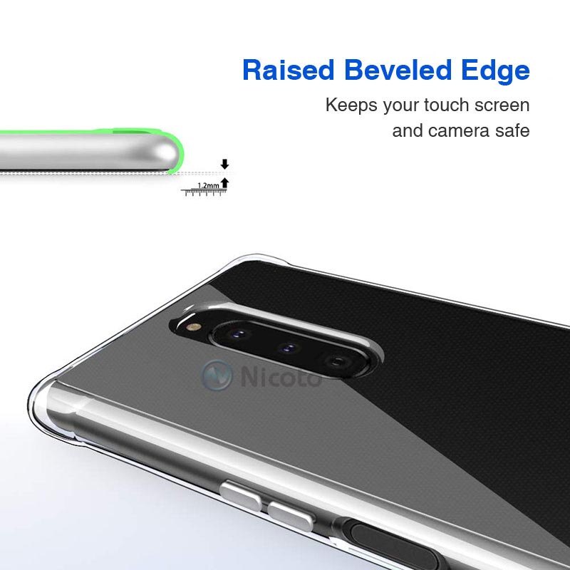 Ốp điện thoại TPU silicon trong suốt siêu mỏng cho Sony Xperia 1 10 Plus L3 Xz3 Xz2 Xz Xz1 Xa1