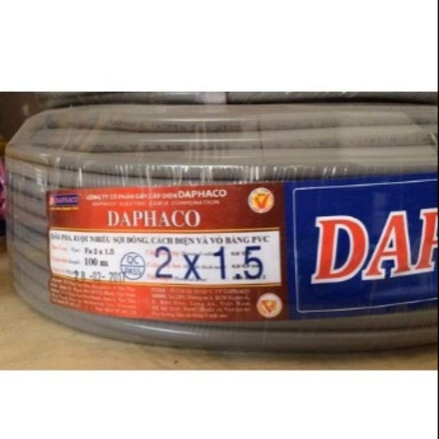 DÂY ĐIỆN BỌC ĐÔI DAPHACO (2x1.5), (2x2.5)
