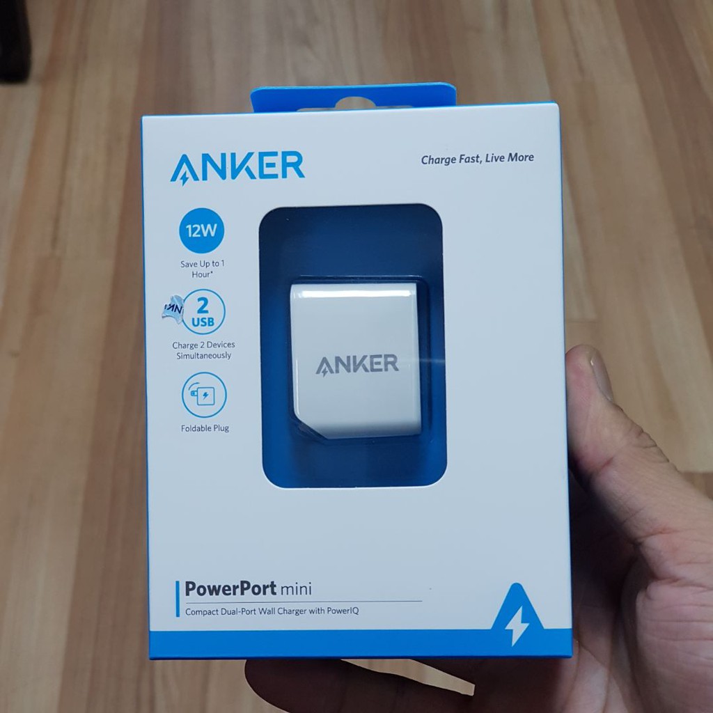 Cục Sạc ANKER PowerPort Mini 2 cổng - Củ Sạc Anker 2 cổng anker A2620