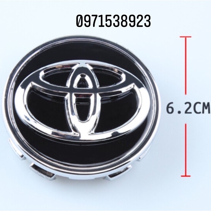 chụp lazang chụp mâm 62mm Cho Toyota Camry Yaris Corolla altis vios innova  hàng oem loại xịn đẹp.