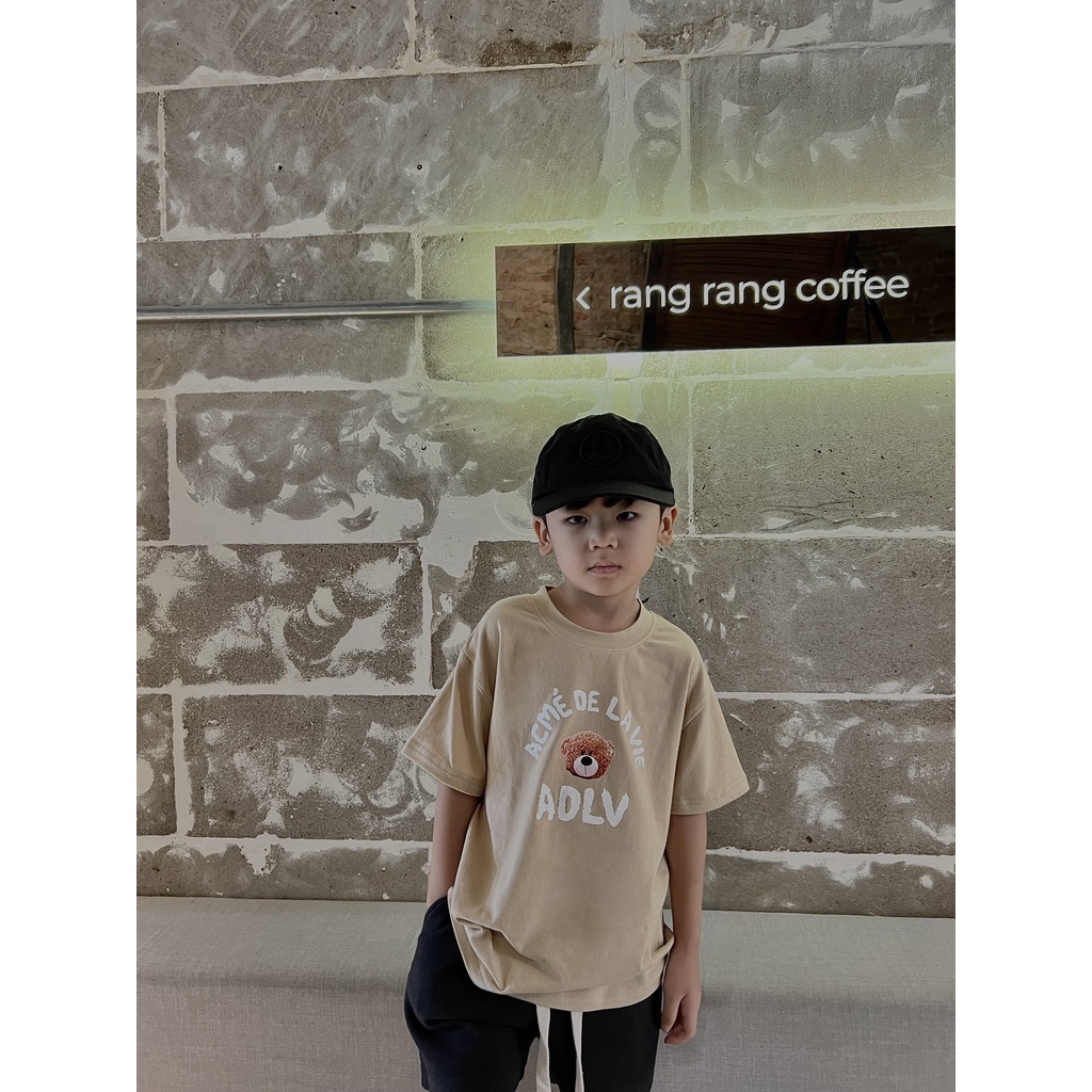 Áo thun A.D.LV TEDDY BEAR cho bé chất liệu cotton cao cấp thoáng mát 2BKidFashion
