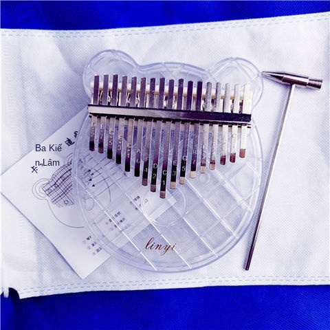 ✚✁Đàn piano Kalimba ngón tay cái cho người mới bắt đầu chơi điện 17 âm sắc trong suốt