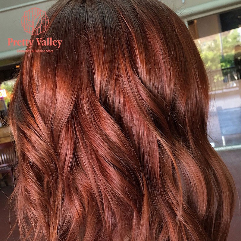 Thuốc nhuộm tóc màu cam đỏ MOLOKAI, thuốc nhuộm tóc chứa collagen tảo biển siêu dưỡng - Pretty Valley Store