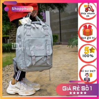 Balo đi học nam nữ thời trang phong các Hàn Quốc DOUGHNUT Macaroon giá sale( tặng kèm 3 stick cài)