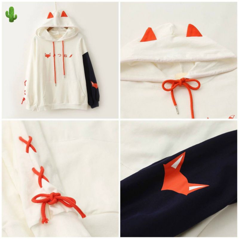 Áo hoddie nỉ chữ nhật xinh