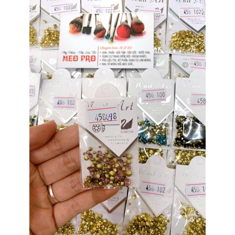 Đá chân nhọn mix size trang trí móng tay chân