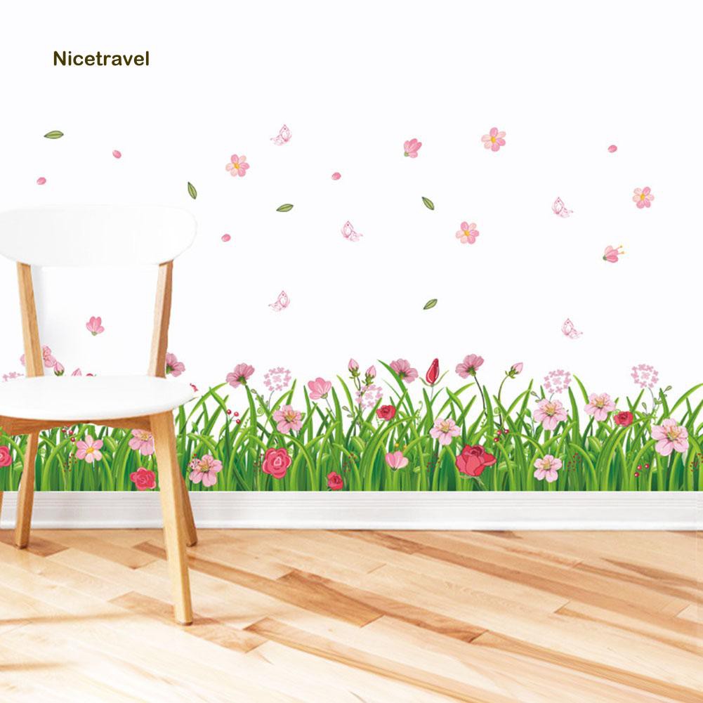 Decal Dán Tường Trang Trí Họa Tiết Hoa Hiện Đại