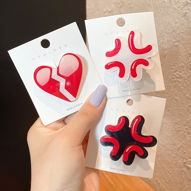 Kẹp Tóc Hình Emoji Dễ Thương Cho Nữ